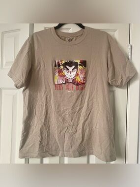 Demon Slayer Rengoku Shirt - tan t-shirt size M